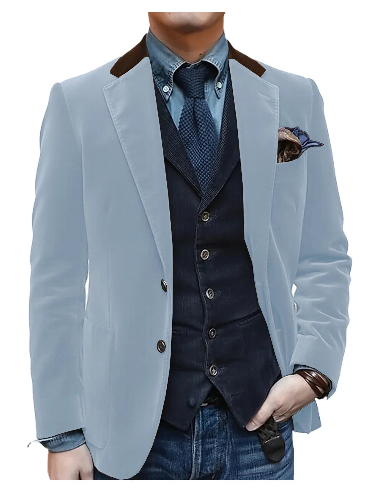 Vintage Red Velvet Suit Blazer For Men Elegant Casual Sports Jacket Man Jackets Mens Clothing Men's Male Coats