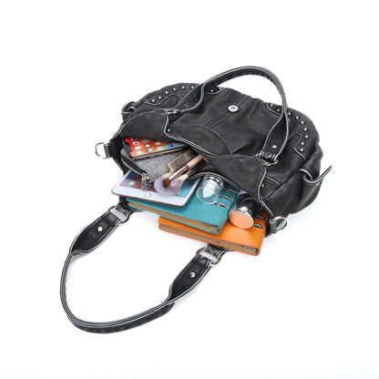 Women Handbag Satchel Top-handle Shoulder Bag PU Dumpling Pack Multi-pockets Shoulder Bags Phone Money Pack