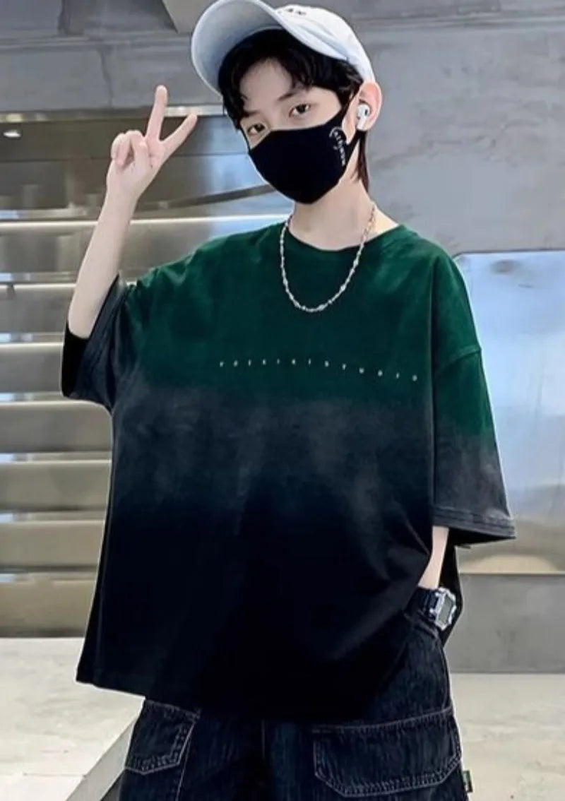 2026 New Boys Summer Streetwear T-Shirt Thin Cotton Casual Summer Half Sleeve Kids Casual Tops