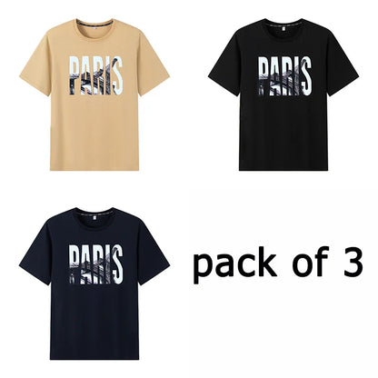 Popular T-shirt for Men Printed Tees Plus Size 110-175kg 6XL/7XL Fashion Summer Cotton Round Neck Short Sleeve Oversized Tops