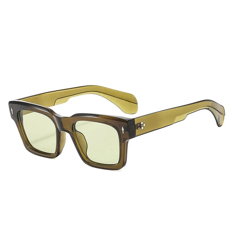 Vintage Square Sunglass Men Vacation Fashion Glasses Retro Sunglasses Women Trendy Fashion Glasses Gafas De Sol Hombre Zonnebril