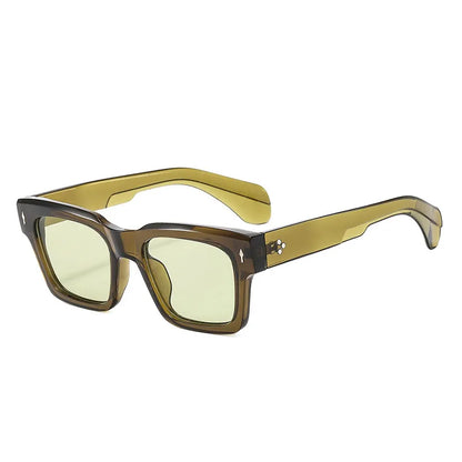 Vintage Square Sunglass Men Vacation Fashion Glasses Retro Sunglasses Women Trendy Fashion Glasses Gafas De Sol Hombre Zonnebril