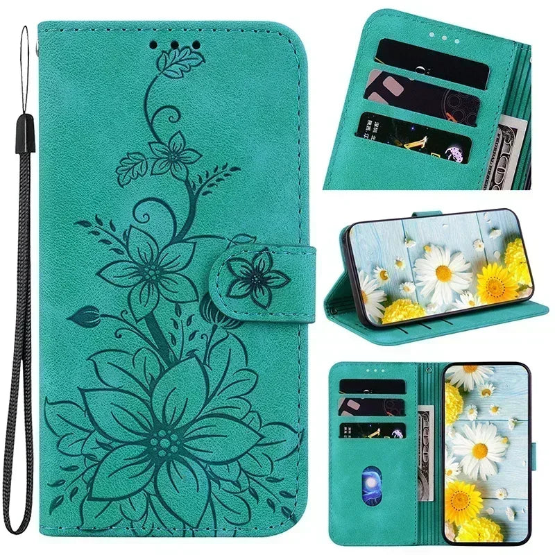 Leather Phone Case For iphone 15 14 13 12 11 Pro Max XS XR 7 6 6 6s Plus SE SE3 se4 2024 Wallet Lanyard Cover
