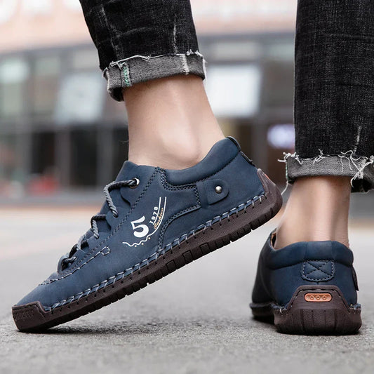 Men Leather Casual Shoes Outdoor Comfortable High Quality Fashion Soft Homme Classic Ankle Non-slip Flats Moccasin Trend