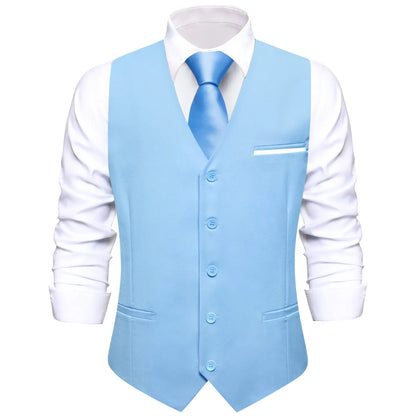 Solid Peach Pink Men Vest Wedding Slim Waistcoat Neck Tie Hanky Cufflinks Set for Male Business Party Designer Gifts