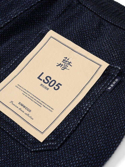 High Standard Series 2025 Summer New 13oz Indigo Sashiko Cloth Fabric Denim Shorts Loose 100% Cotton Vintage Shorts