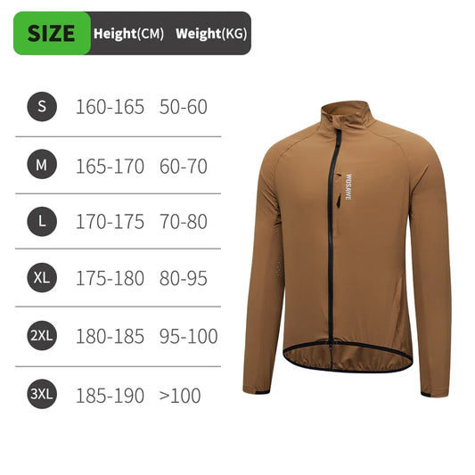 Summer Bike Jacket Water-repellent Cycling Jacket Outdoor Hiking Fishing Sportswear Long Jersey YKK Zip
