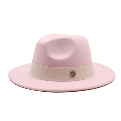 New Fedora Hat for Women Winter Elegant Fashion Formal Wedding Decorate Church Cap Panama Party Jazz Hat Chapeau Femme