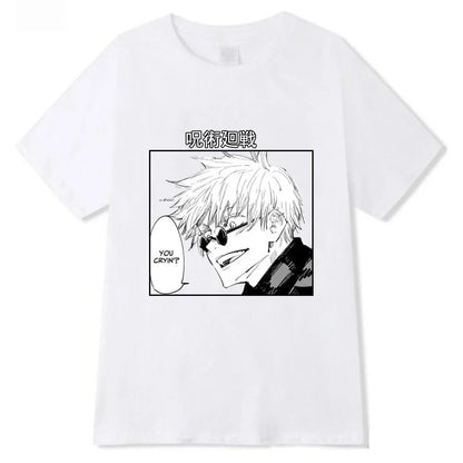 Goth Clothes Gojo Graphic Tshirt Anime Jujutsu Kaisen Funny Summer T-shirt for Women Japanese T Shirts Cartoon Woman Tshirts
