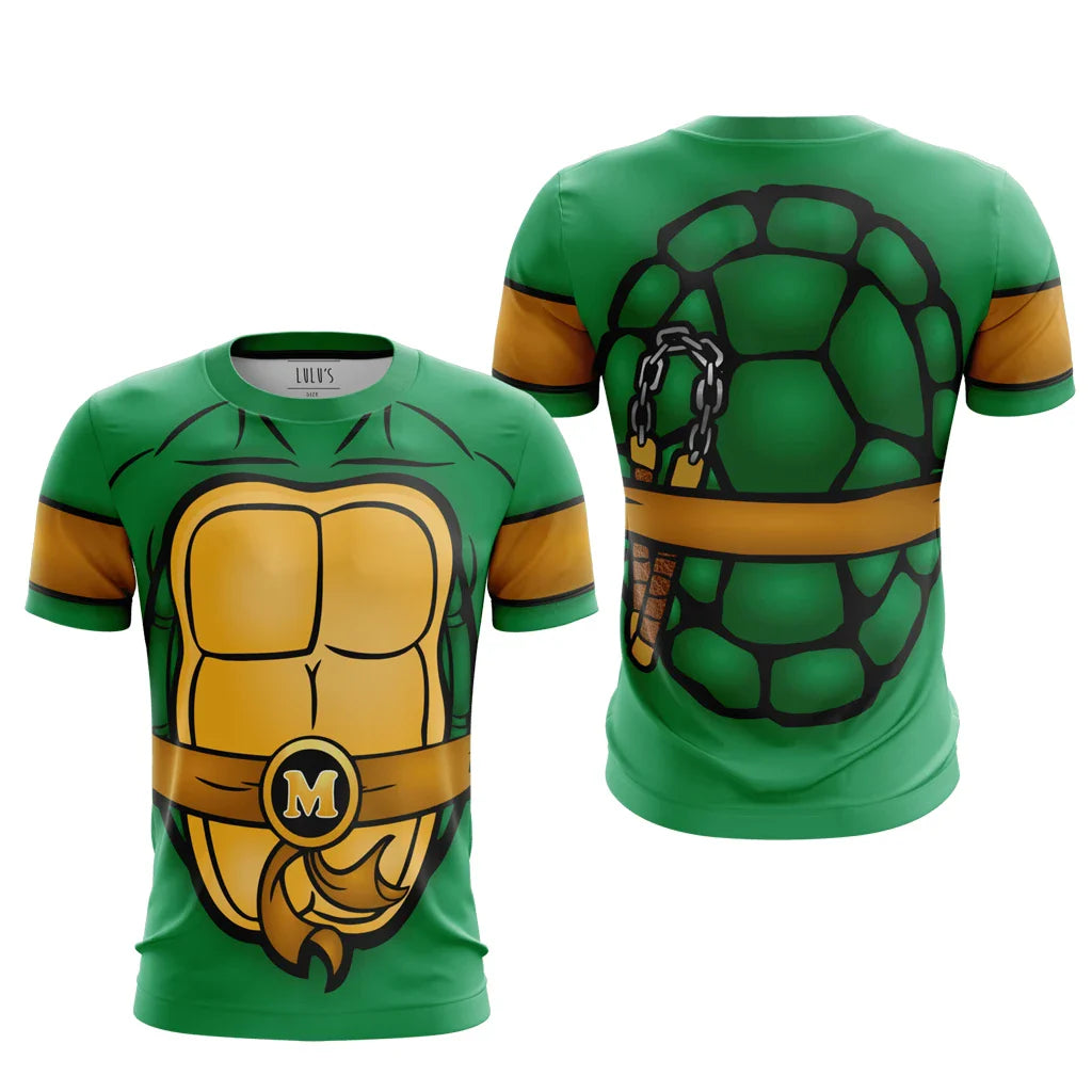Ninja Turtles Classic Anime Cosplay Costume Allover Print Adult Kids T-Shirt Summer Quick-dry Soft Comfy Lightweight