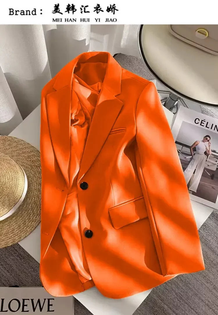 New Spring Suit 2025 Suit Jacket for Women with Small Temperament and High-end Feel Loose Casual Chic Elegant Fashion Coat Top