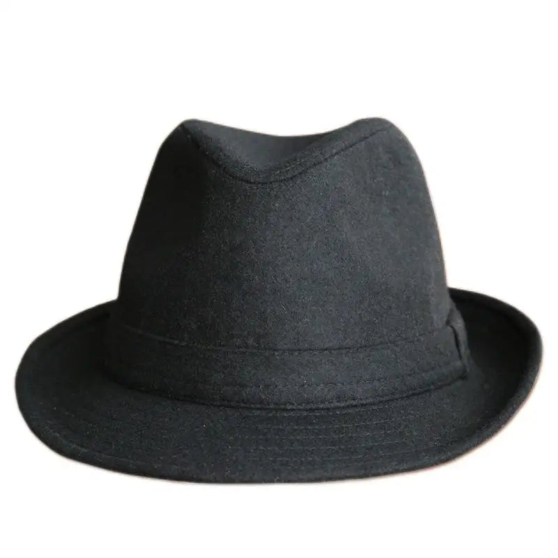Winter Solid Woollen Fedoras For Men Top Jazz  Hat Adult Bowler Hats Classic Version Chapeau Hats