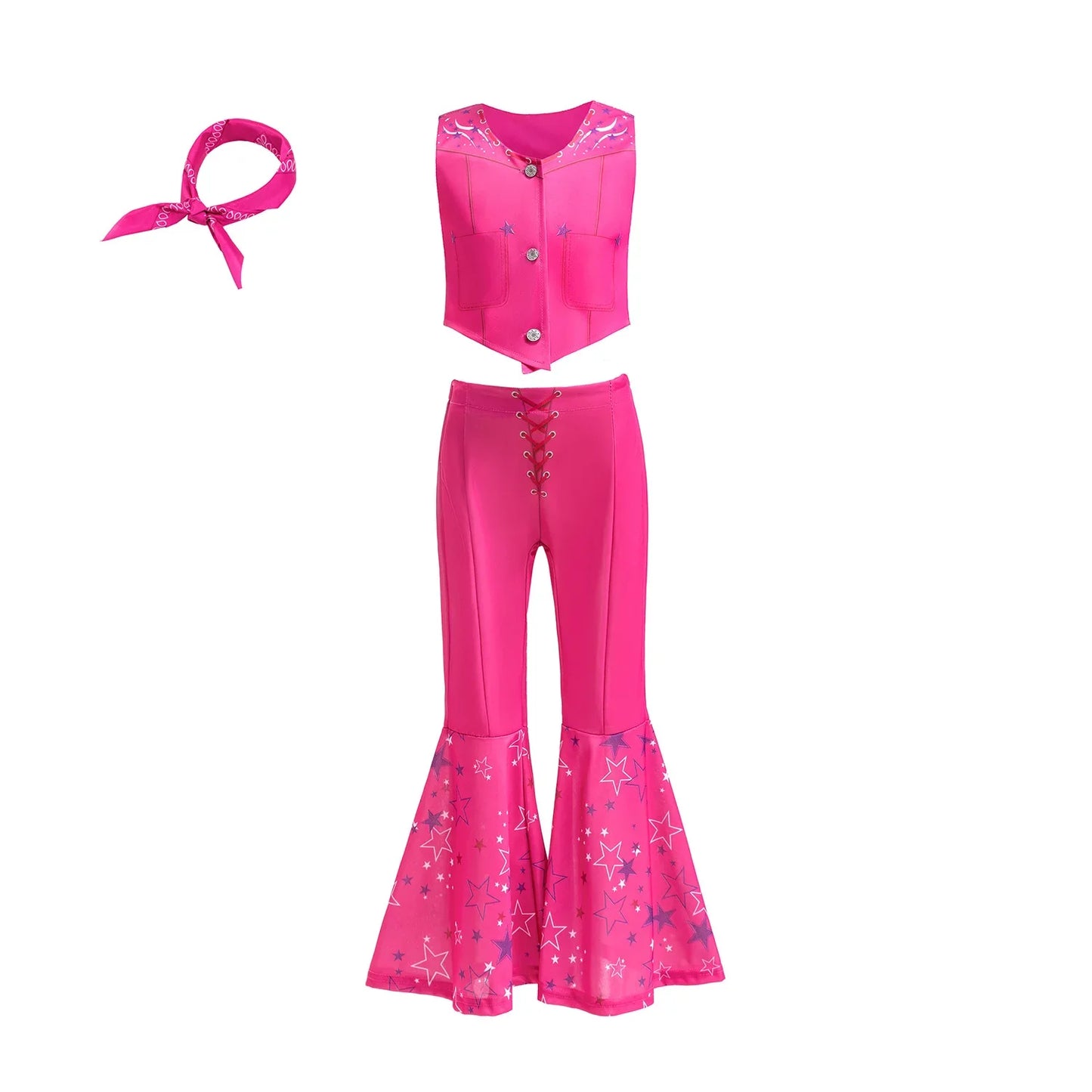 2026 Movie Descendant Red Role Playing Costume 3PCS Suit Coat+Dress+Flared Pants Halloween Girls The Rising of Red Clothing Set
