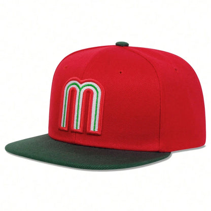Unisex M Letter Embroidery Hip-hop Hats Outdoor Adjustable Casual Baseball Caps Sunscreen Hat