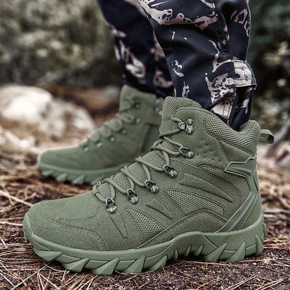 Men's Desert Combat Boots Men Ankle Boots Male Hiking Shoes Tactical Boots Big Size 39-46 Work Safety Shoes Motocycle Boots