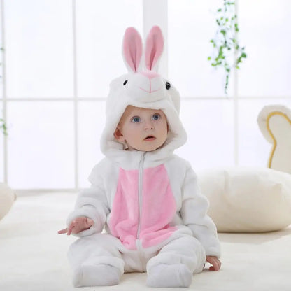 Cute Monkey Tiger Dinosaur Cosplay Costumes Boys Girls Toddler Animal Jumpsuit Baby Rompers Infant Clothes Pyjamas Kids Kigurumi