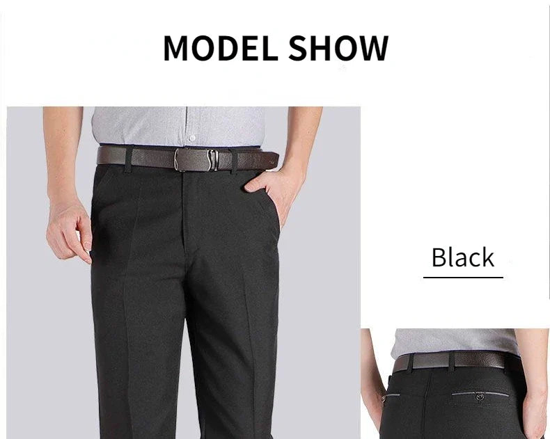 High Quality Men's Suit Pants Classic Summer Spring Pants High Waist Autumn Trousers Business Casual Pant Dropshipping Gozbkf
