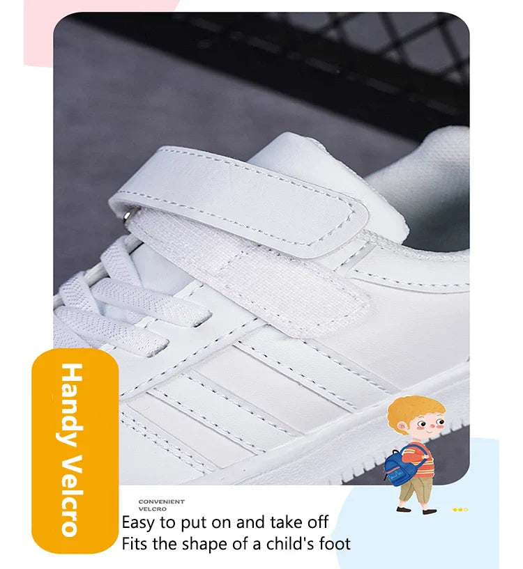 Boy Kids Sneakers White Shoes for Girls Sport Tenis Casual Children School Walking Running Shoes Non Slip Size 28-39