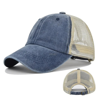 Fashion Men Baseball Cap Hot Sale Unisex Trucker Hat Multi Colors Plain Baseball Cap Women Men Washed Cotton Cap