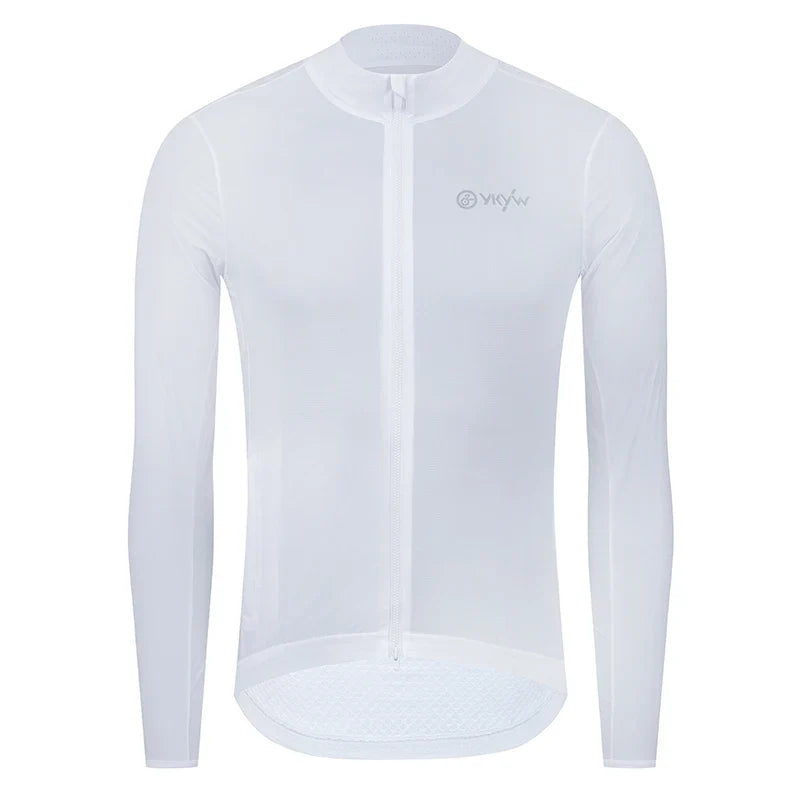 Men Windproof Waterproof Long Sleeve Cycling Jacket YKK Double Zipper Breathable MTB Bike Clothing Tops Pro Team Jersey