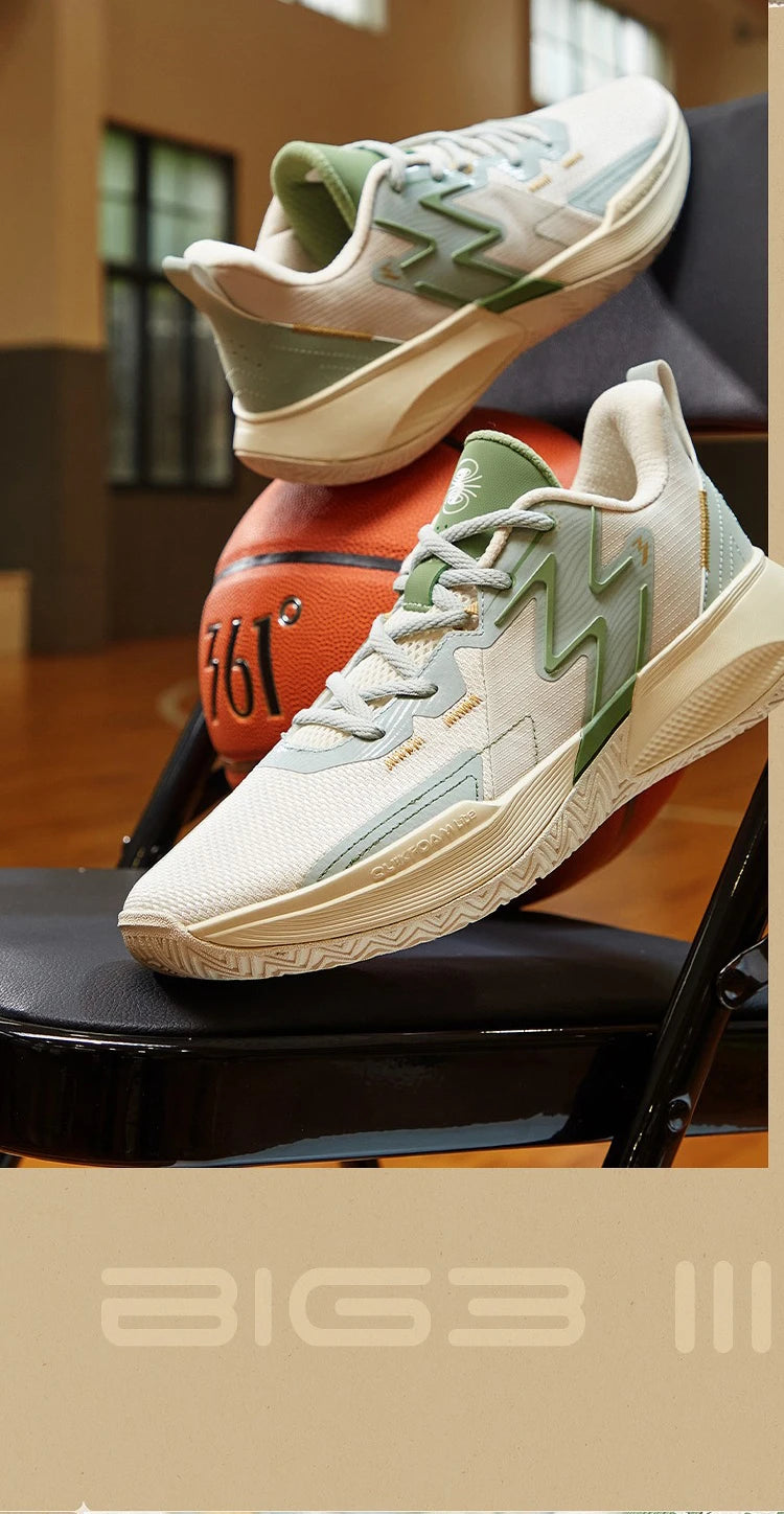 BIG3 Team Men's Basketball Sports Shoes Wear-Resistant Non-Slippery Guard Actual Training Male Sneakers 672331109