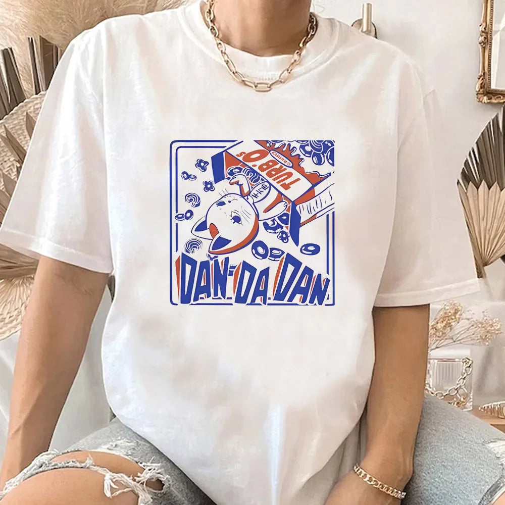 Dandadan tshirt women Trendy Pastel Classic 80s korean clothes Breathable t shirt anime Pop Culture kawaii Breathable