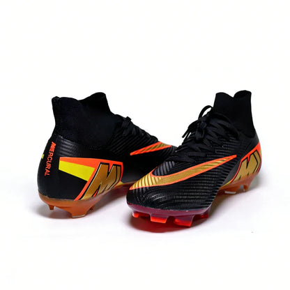 Professional Mens Soccer Shoes Flexible Turf Soccer Cleats for Boys Sneakers TF/FG Training Football Boots Chuteira Campo 35-45