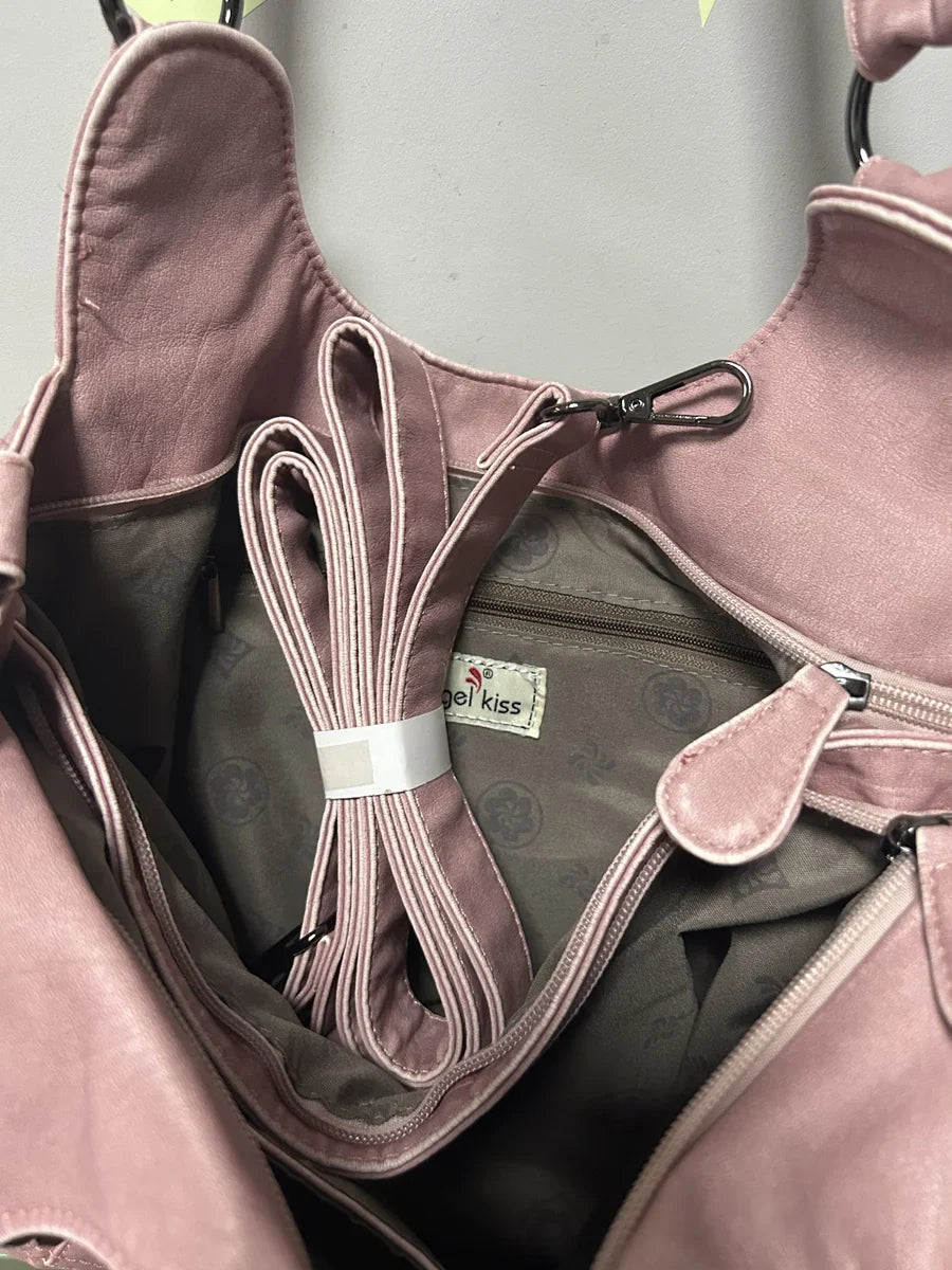 Vintage Women Handbags PU Shoulder Bag Satchel Top-handle Shoulder Bag Fashion Dumpling Pack Multi-pockets Shoulder Bags