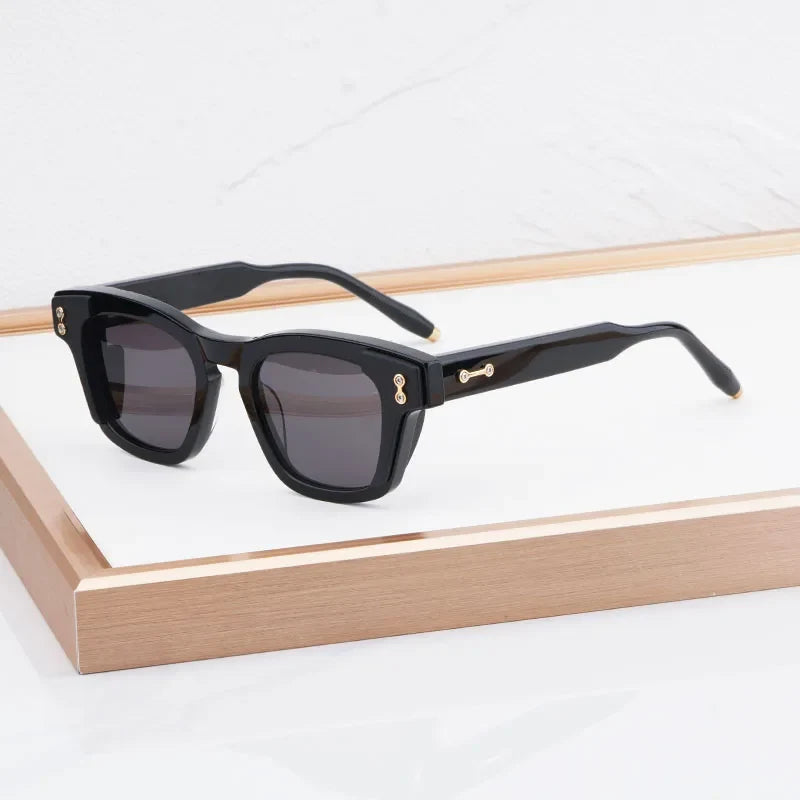 AKS-104 Custom-made Acetate Sunglasses Square Men Women UV400 High Quality Classical Designer Prescription Eyeglasses with Case