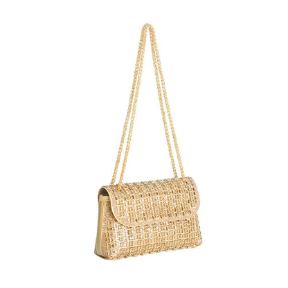 Multi-color Square Evening Bag Clutch Luxury Shoulder Bag Hand Armpit Chain Wedding Party Rhinestone Elegant Exquisite Handbag