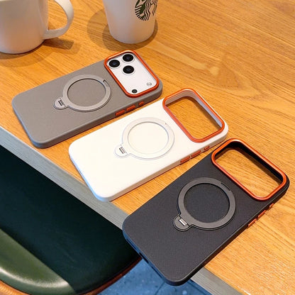 funda For iPhone Air Case ELVEV Magnetic Luxury PU Leather Anti-fall with Rotatable Ring Stand Cover for iphone17 pro max كفر