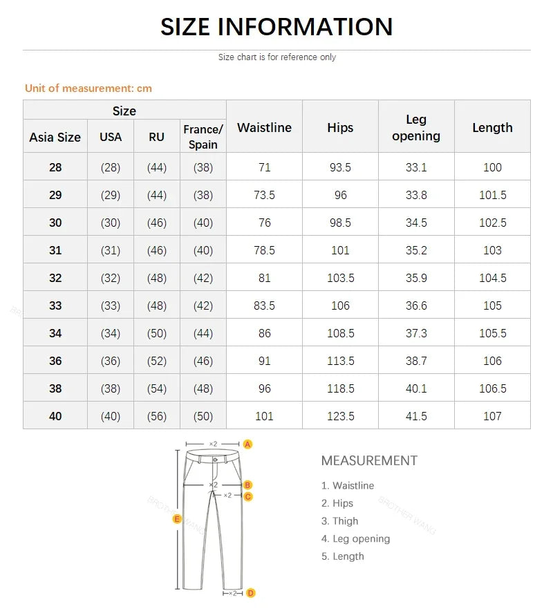 New Summer 98% Cotton Men's Business Casual Jeans Straight Soft Stretch Fabric Baggy Denim Pants Male Brand Trousers
