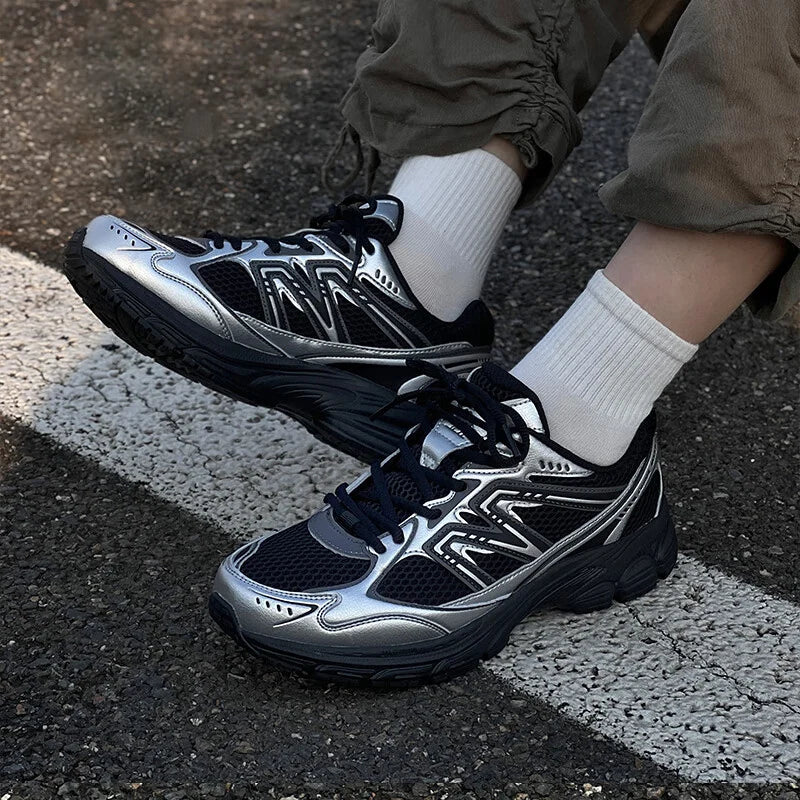 Jogging Shoes Retro Casual Mesh Sneakers Breathable Sports Running Shoes for for Men and Women Soft Shock Absorbing