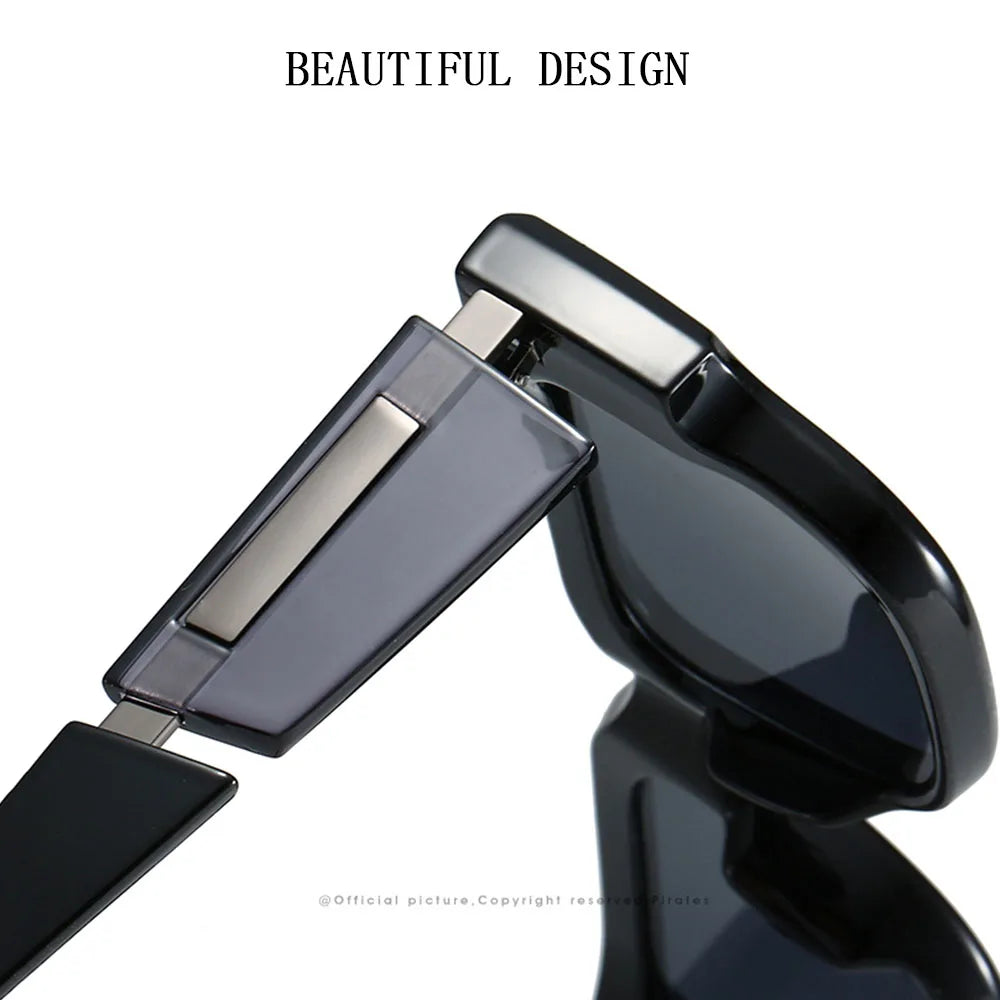 Retro Sunglasses Women Trendy Vintage Square Sunglass Men Fashion Glasses Shades Luxe Lunette Soleil Femme Gafas De Sol Hombre