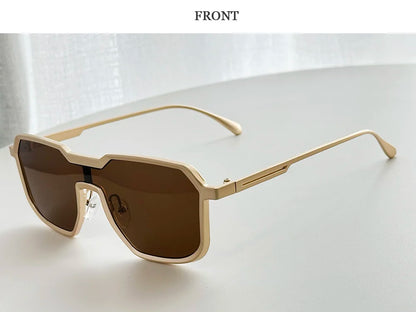 Steampunk Sunglass Men One Pieces Vintage Sunglasses Women New Luxury Fashion Glasses Gafas De Sol Hombre Zonnebril Dropshipping