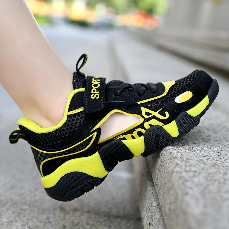 Kids Summer Shoes Kids Sandals Breathable Boys Sandals Soft  Children's Shoes Outdoor Protecting Toes Beach Sandal Water Shoes