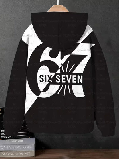 Hoodies For Kids 67 Six Seven Italian Brain Rot Math Joke Tops Y2k Game Saying Zipper Clothes Graphic Y2k Children's Hoodies