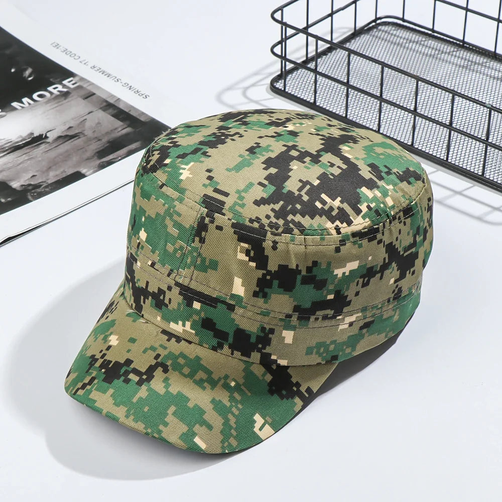 Unisex Cotton Men Cap Spring Summer Beach Outdoor Street Street Cool Church Sunhat Flat Top Hat With Red Star Dropshipping