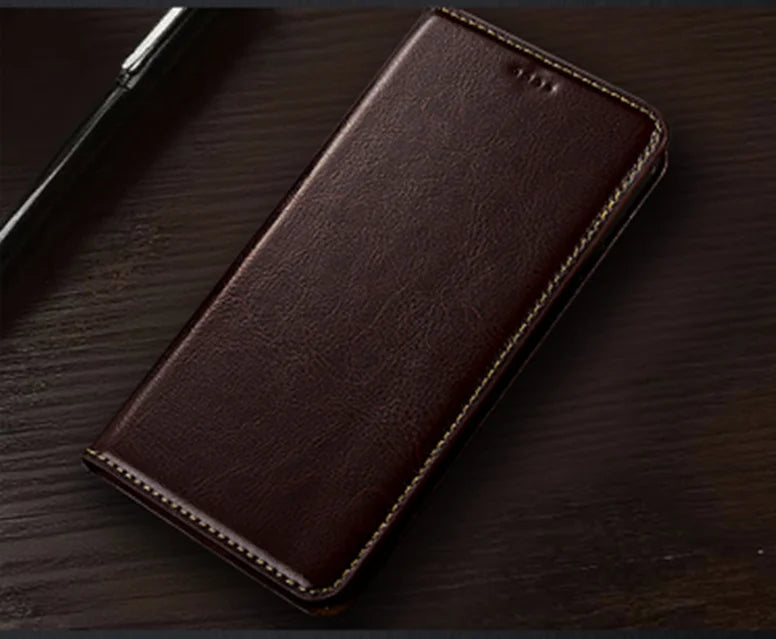 Crazy Horse Genuine Leather Flip Case For Apple iPhone 12 13 14 15 16 16e 17 Pro Max Plus Mini Air Phone Cover Card Cases
