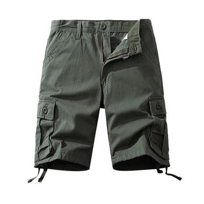 Men's Cotton Shorts Casual Sports Short Pants Tactical Bermuda Shorts American Style Knee Length Streetwear