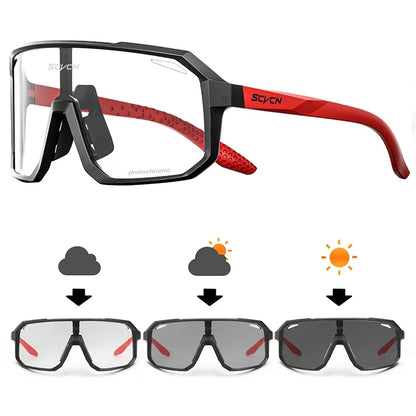 Photochromic Sports Sunglasses Cycling Glasses for Men Mountain MTB Bike Road Bicycle Cycle Goggles UV400 Women Driving