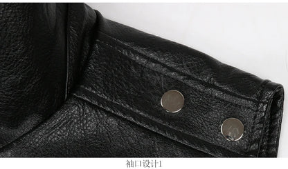 Autumn Black Motorcycle Pu Leather Vest Men Zipper Pockets Plus Size Faux Leather Biker Sleeveless Jacket 4xl 5xl