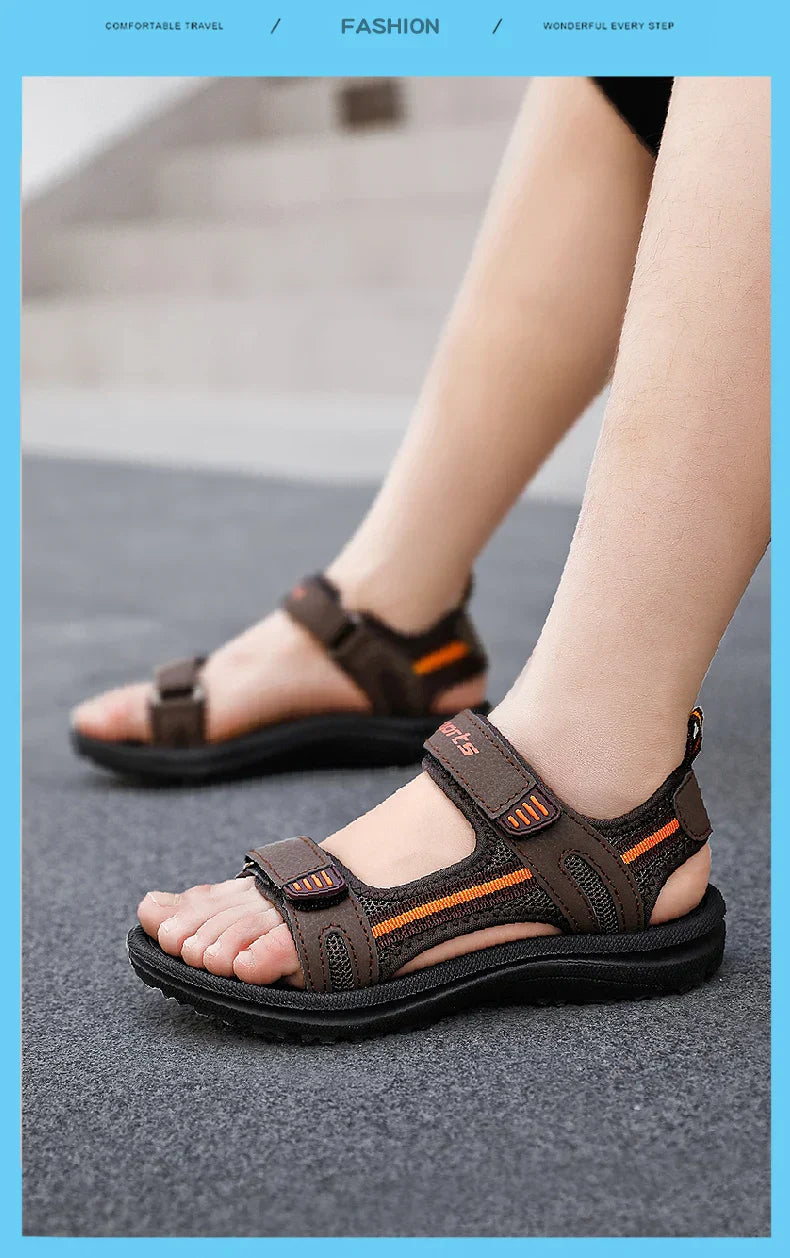 Summer Children Sandals Shoes Boys Girls Toddler Soft Non-Slip Baby Cute Princess Dance For Kids Student Outdoor Beach