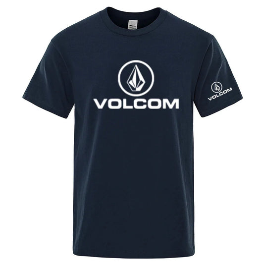 VOLCOM 2025 New Men's Quick Dry Ordinary Designer Thin Short Sleeve Sport T Shirt Fitness Breathable Versatile Tops
