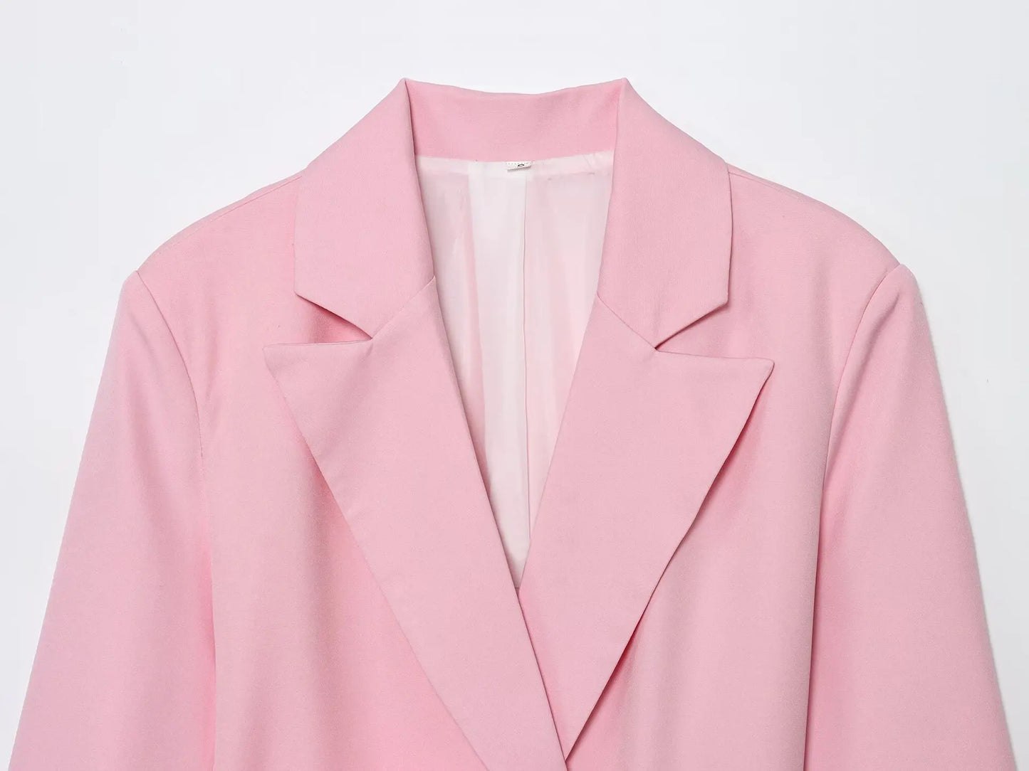 Women Notched Lapel Blazer with Floral Rose Belt Waist Tie Slim Long Sleeve Suit Jacket