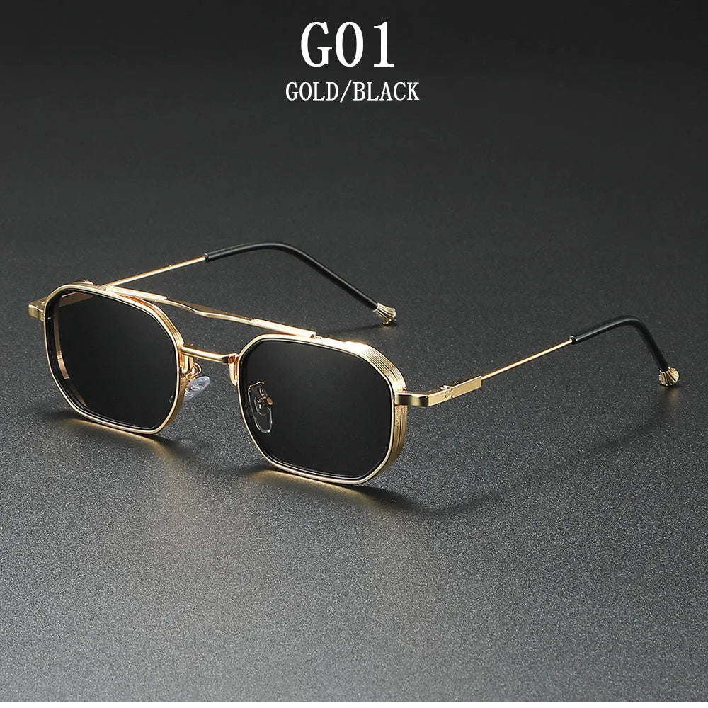 2025 Square Sunglasses Women Trendy Vintage Steampunk Sunglass Men Luxe Fashion Glasses Gafas De Sol Hombre Lunette Soleil Femme
