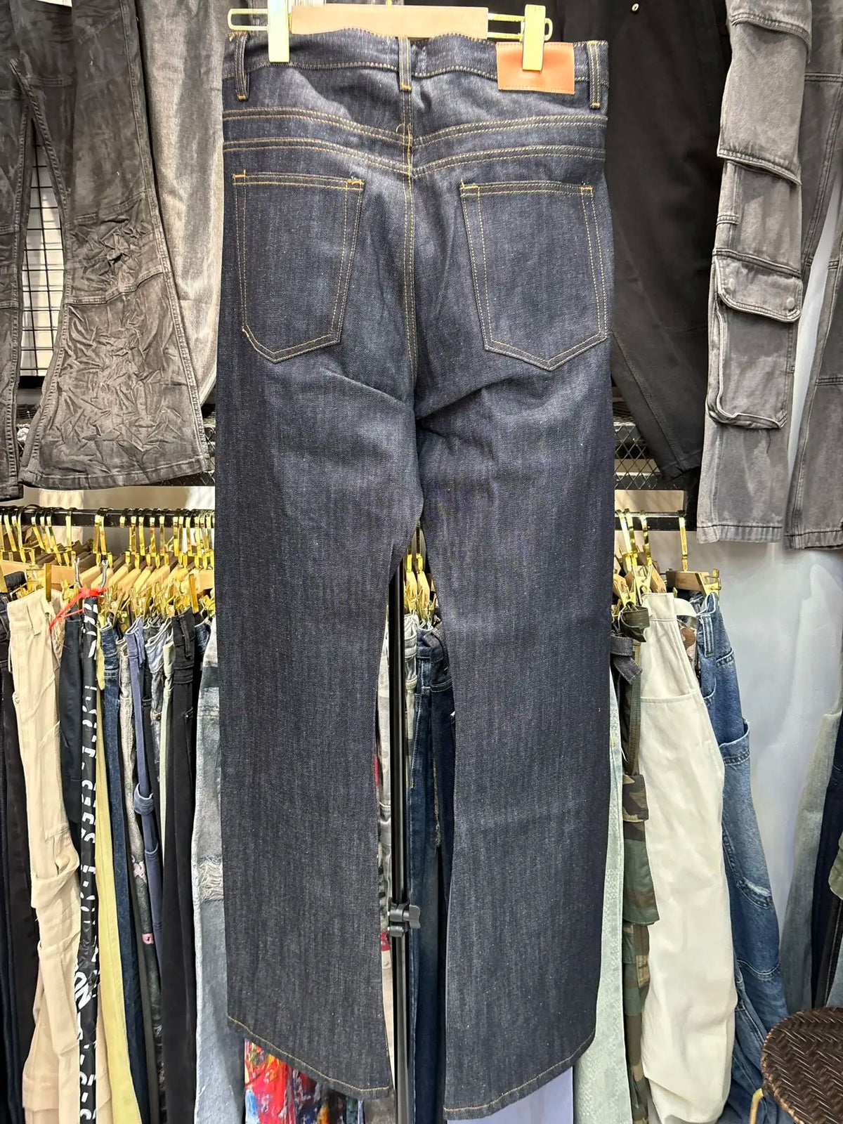 BootCut Original Jeans Wide Leg Trousers Straight Button Design ZJ124