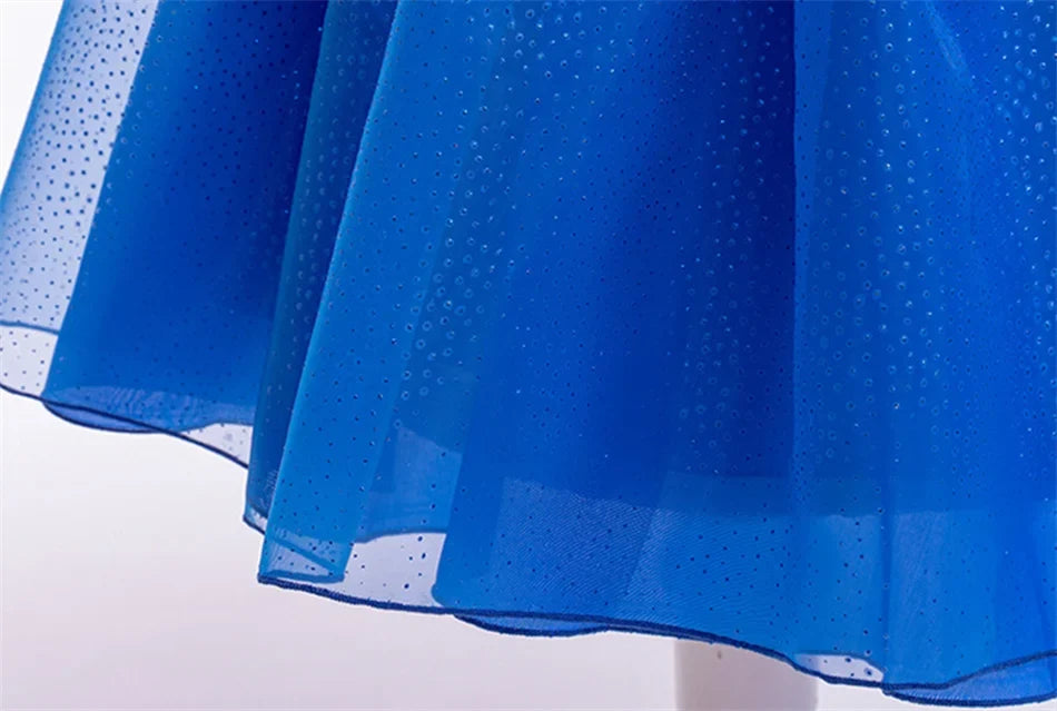 Girls Striped Bubble Sleeve Princess Dress Gabby Doll Cat Hous Cosplay Bow Mesh Fluffy Costume Kid Halloween Birthday Party Gown