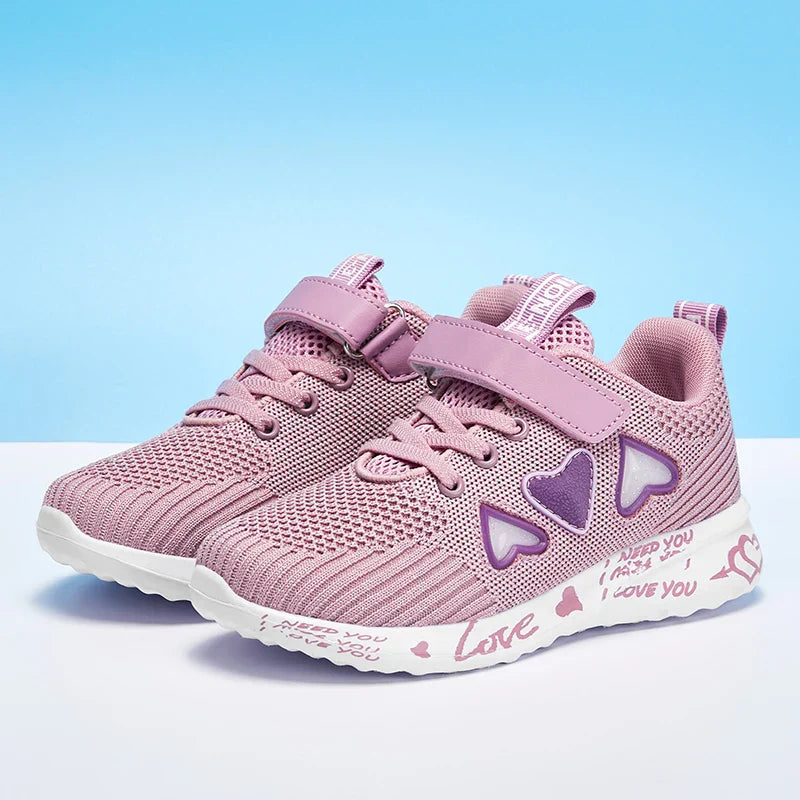 Cozy Knit Shoes for Girls Ultra Breathable Sneakers Lightweight Footwear Comfy and Casual Spring and Summer Gift Idea for Her