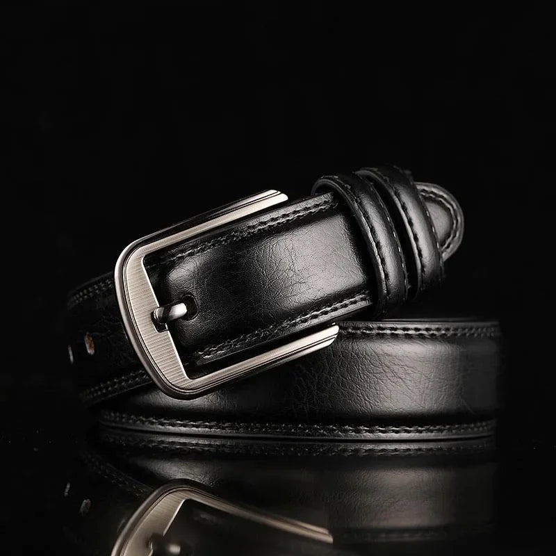 1Pc 3.7*110-130cm Men's 2nd Cowskin Leather Belts Male Designer Business Waistband Crafts for Adults Jeans Accessories